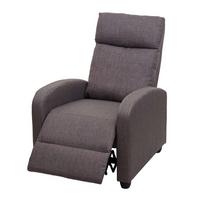 RELAXSESSEL Grau, Braun - Braun/Grau, Textil (67/102/90cm) - MCW