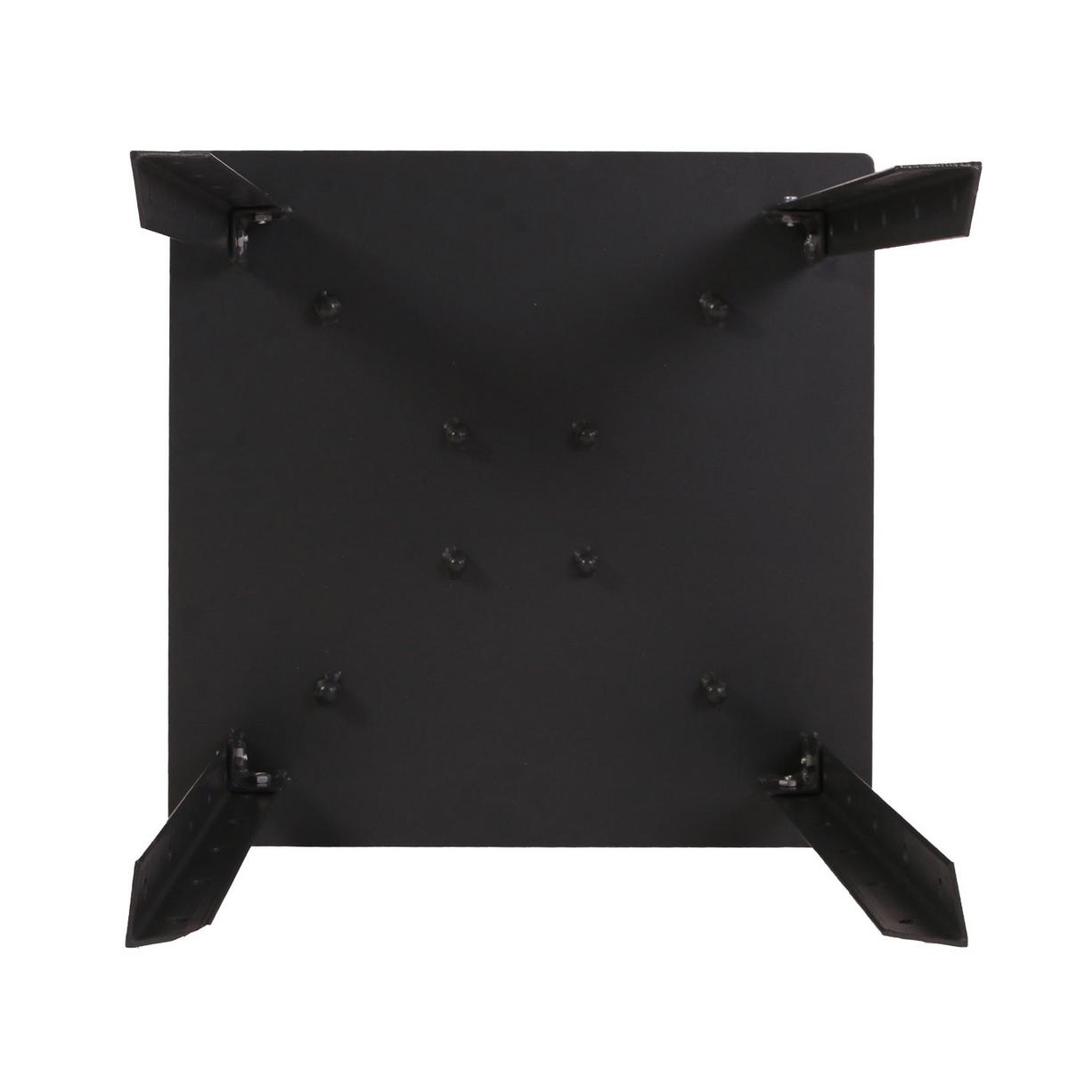 BODENPLATTE SCHIRM PRO Schwarz - Schwarz, Metall (55/55cm) - MCW