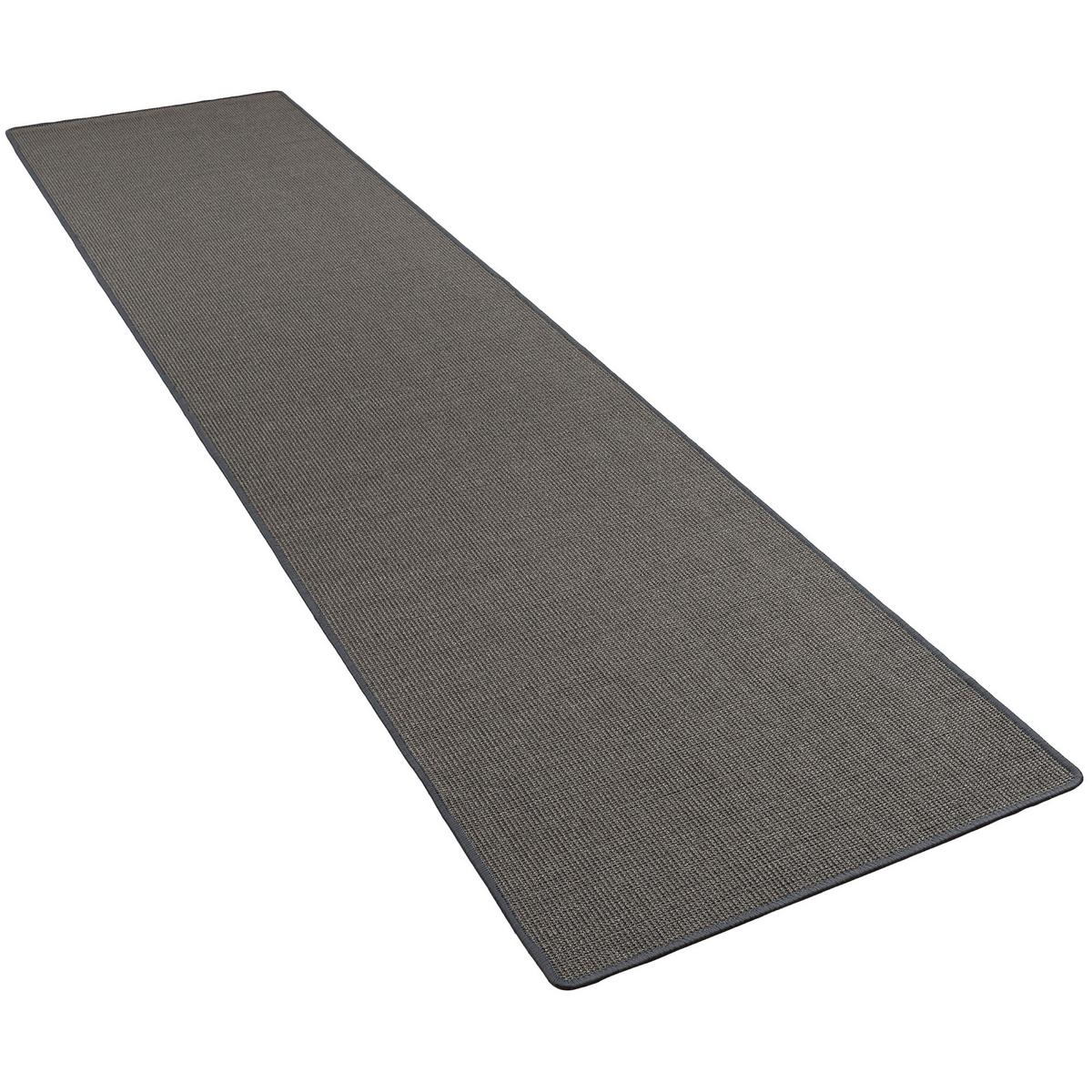 SISAL NATUR LÄUFER TEPPICH - Anthrazit, Textil (80/400cm) - Snapstyle