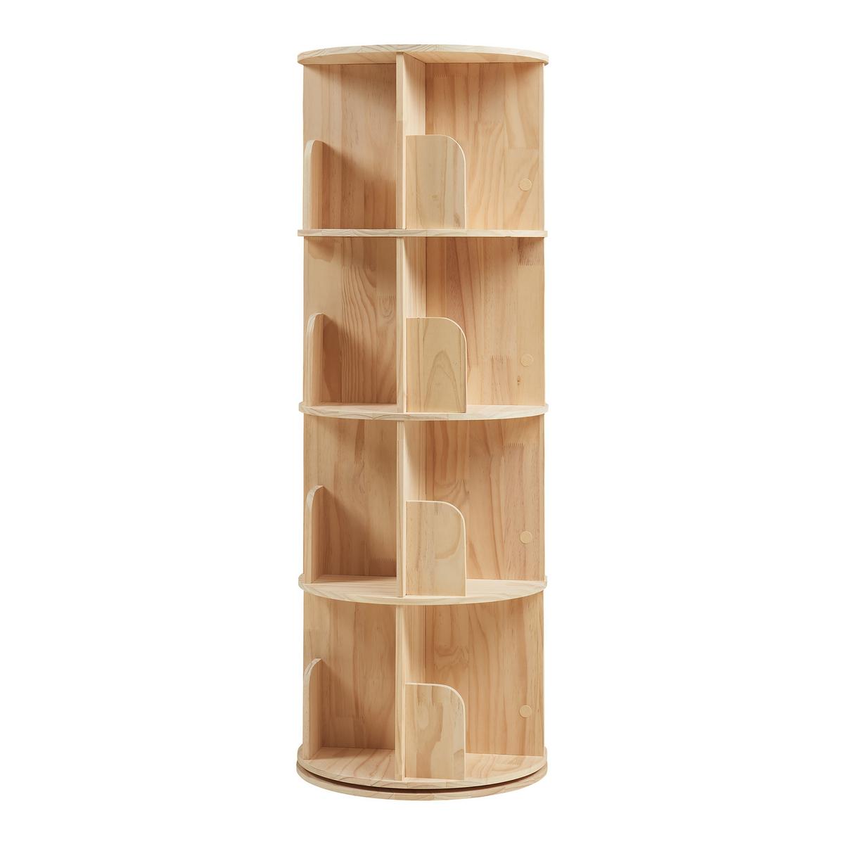 KINDERREGAL Chasek - Naturfarben, Holz (44/125/44cm) - [en.casa]