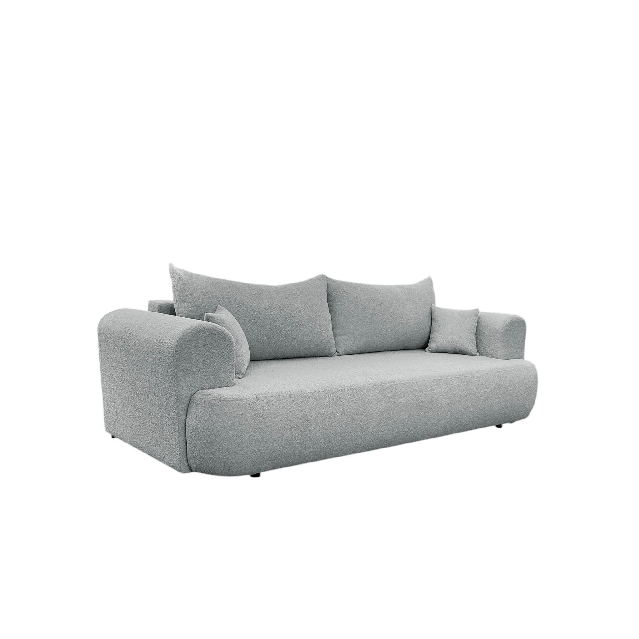 SCHLAFSOFA Anike Stoff Now Or Never - Grau, Holzwerkstoff/Textil (240/78/110cm) - Fun Möbel