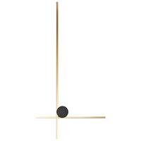 LED WANDLAMPE Gold/Schwarz Nuevo - Goldfarben/Schwarz, Metall (45/90/11cm) - Beliani