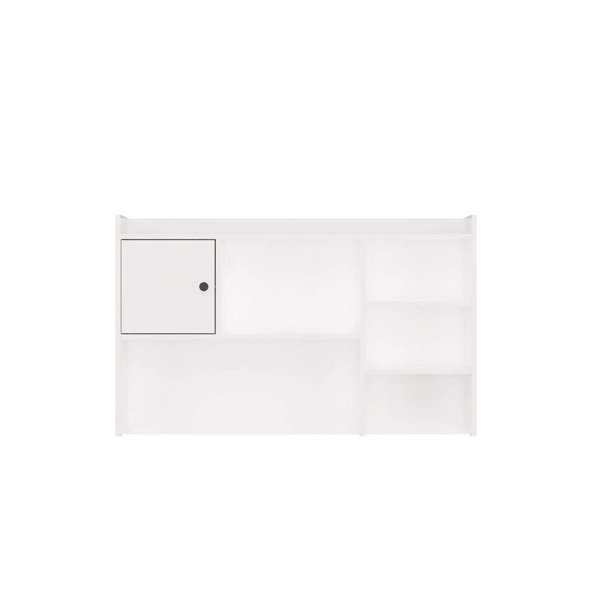 REGAL-SCHREIBTISCH Weiß 114/70/18 - Weiß, Holzwerkstoff (90/50/70cm) - RAUMHIRSCH FURNITURE