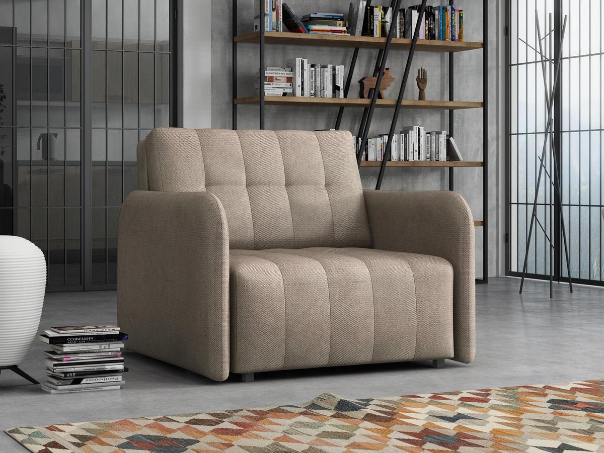 SCHLAFSOFA Viva Grand I - Hellbraun/Schwarz, Holz/Kunststoff (98/85/95cm) - MIRJAN24