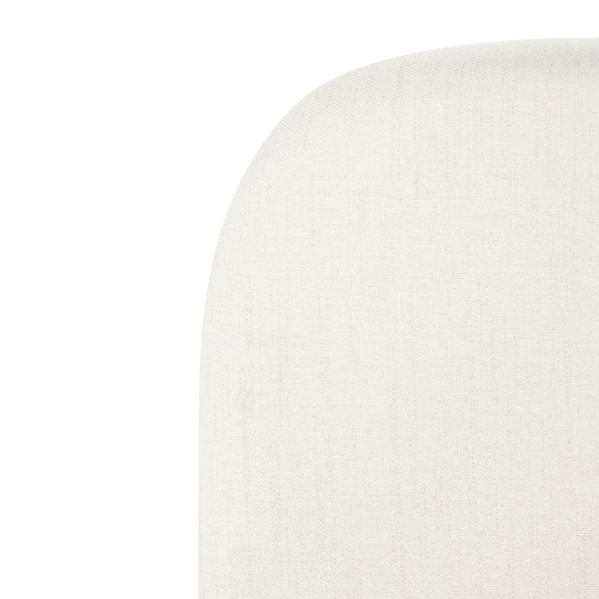 BETT mit Stauraum 160/200 cm Stoff Cremeweiß Blagnac - Creme, Textil (160/200cm) - Beliani