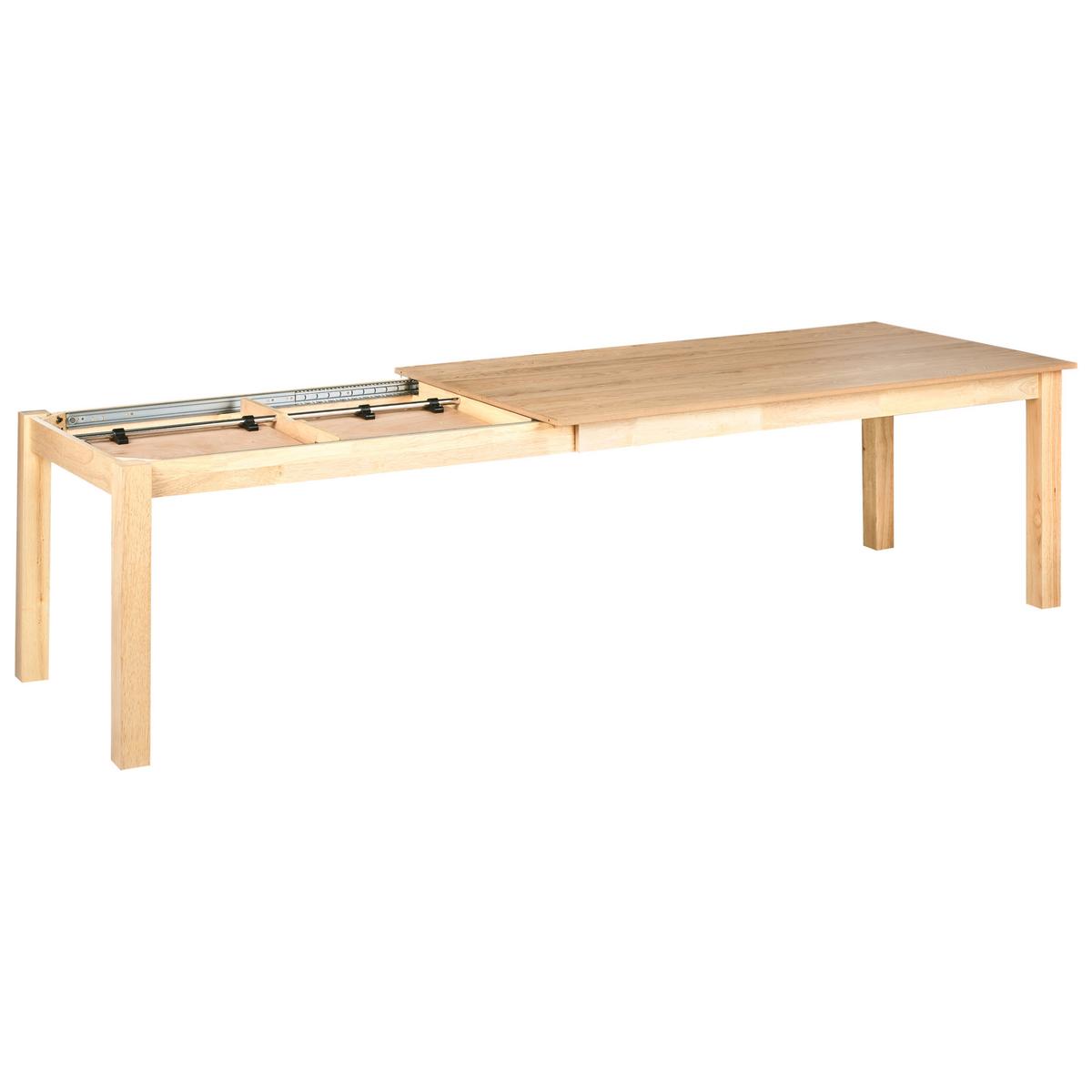 KONFERENZTISCH Ausziehbar 100/180-280 cm Helle Esche Madura - Hellbraun, Holzwerkstoff (180/100/76cm) - Beliani