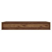 WANDKONSOLE Sanva Nussbaum Warmia Optik 90 cm - Dunkelbraun, Holzwerkstoff (90/17/35cm) - Selsey