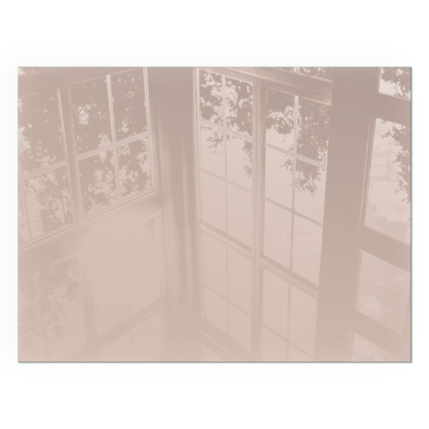 GLASPLATTE für Kamin 80x60 cm - Orange, Glas (80/60/0.4cm) - TULUP