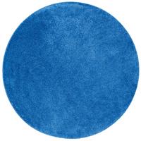 HOCHFLOR SHAGGY TEPPICH PALACE RUND - Blau, Textil (100/100cm) - Snapstyle