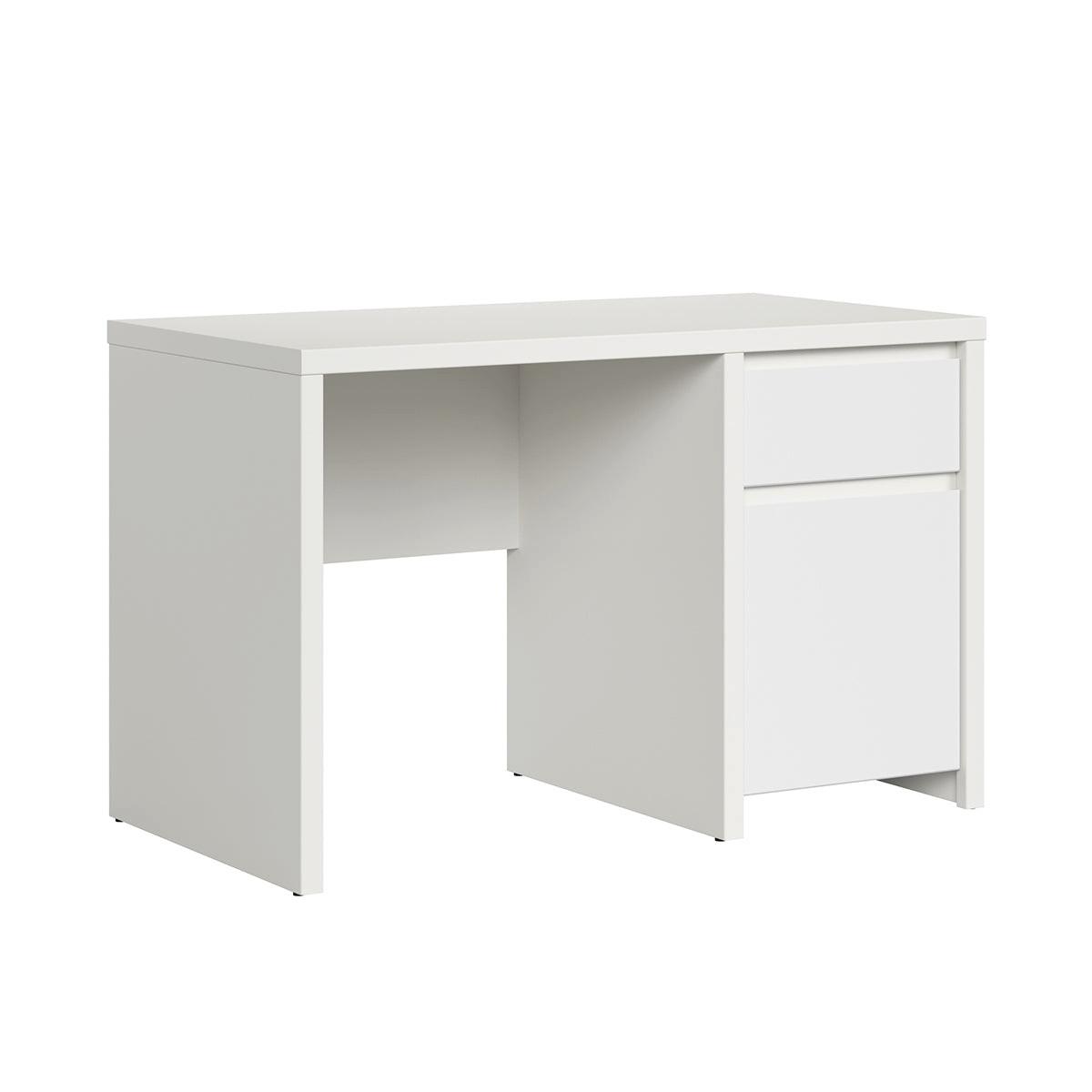 SCHREIBTISCH Soren Weiß matt - Weiß, Holzwerkstoff (120/65/77cm) - Petits-meubles
