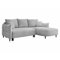 ECKSOFA Sycylia, Seite: Rechts - Schwarz/Grau, Holz/Textil (165/244cm) - MIRJAN24