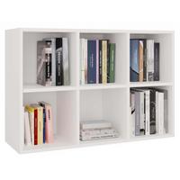 BÜCHERREGAL Weiß 90/65/30 - Weiß, Holzwerkstoff (90/65/30cm) - RAUMHIRSCH FURNITURE