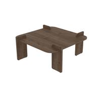 COUCHTISCH mit quadratischer platte 90/90/35 cm - Naturfarben, Holzwerkstoff (8/90/35cm) - Calicosy
