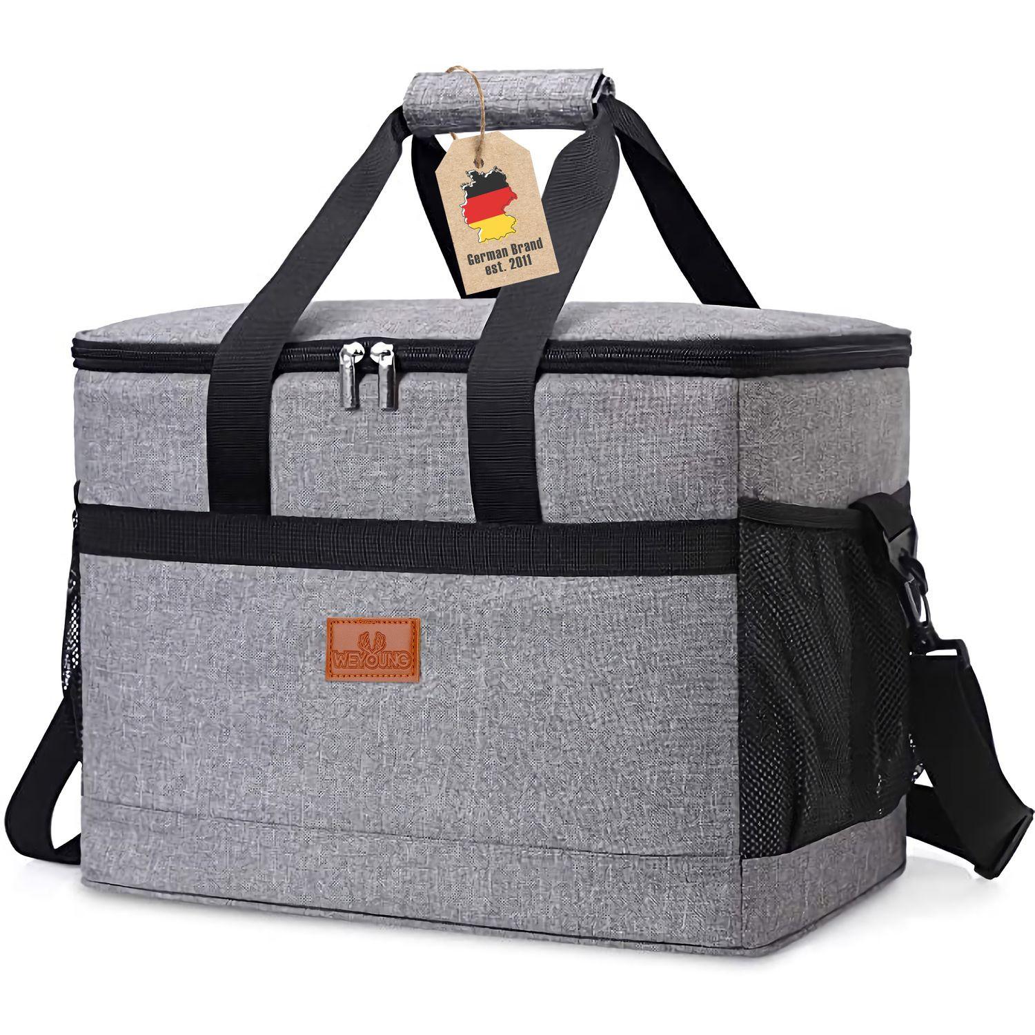 KÜHLTASCHE Thermotasche - Grau, Textil (22/24/29cm) - Intirilife
