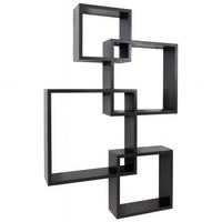 WANDREGAL Schwarz - Schwarz, Holz (59/91/10cm) - MCW