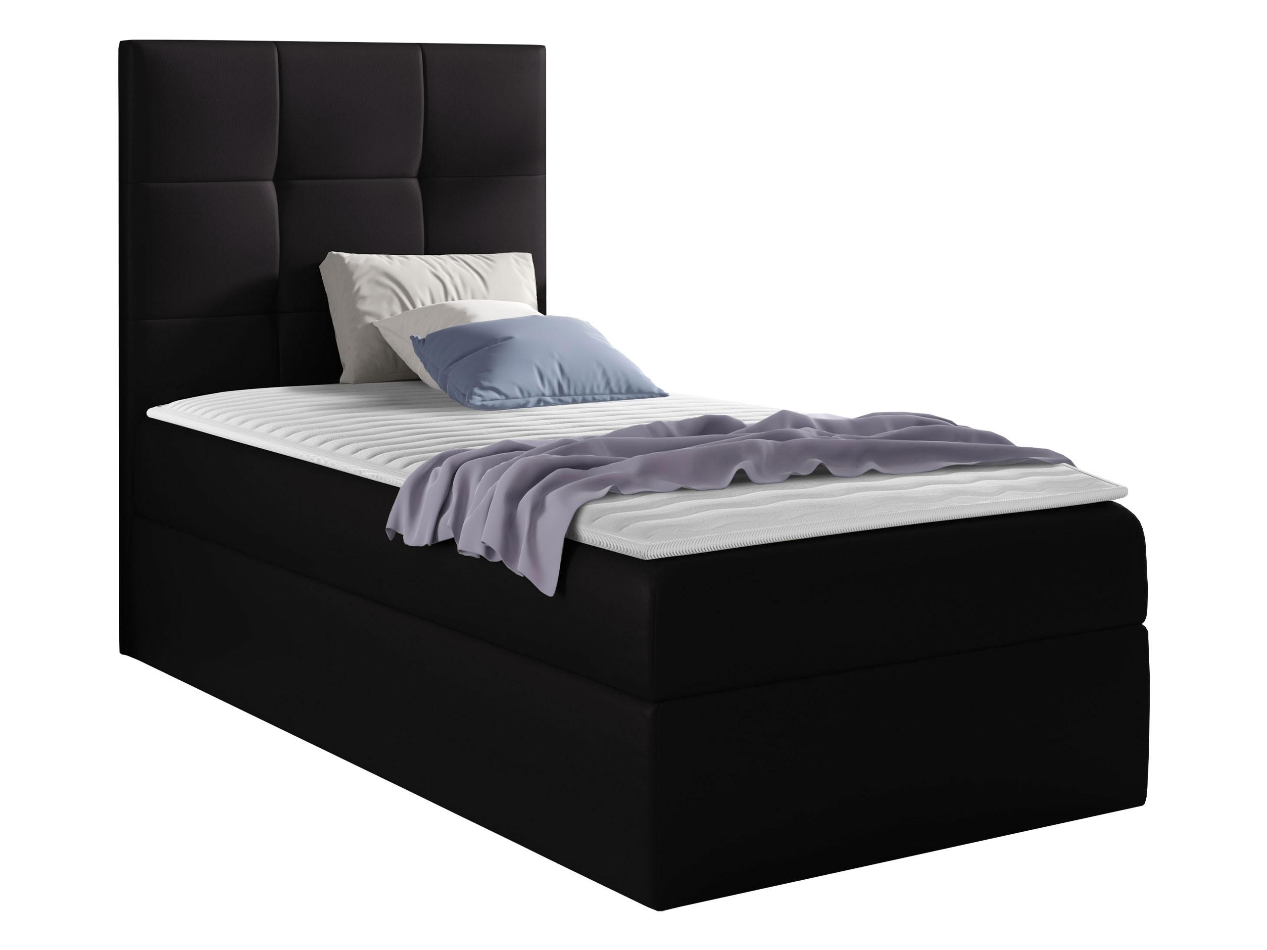 BOXBETT Mini 2, Seite zum Öffnen des Bettkastens: Links - H3 - Schwarz, Holz (90/200cm) - MIRJAN24