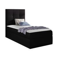 BOXBETT Mini 2, Seite zum Öffnen des Bettkastens: Links - H3 - Schwarz, Holz (80/200cm) - MIRJAN24