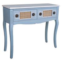 KONSOLENTISCH aus Holz, blau, 90x33x77cm - Blau, Holzwerkstoff (33/90/77cm) - Wanderlust