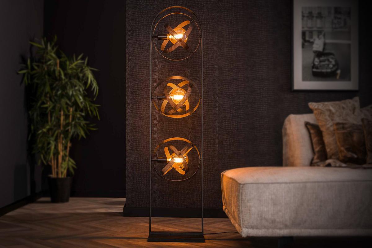 STEHLAMPE DILLY Schwarz Metall - Schwarz, Metall (22/36/160cm) - KAWOLA