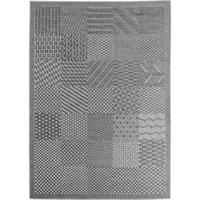 TEPPICH Outdoor LERMOOS in Grau, einfarbig, aus Polypropylen, 120 x 170 cm - Grau, Textil (120/170cm) - KADIMA DESIGN