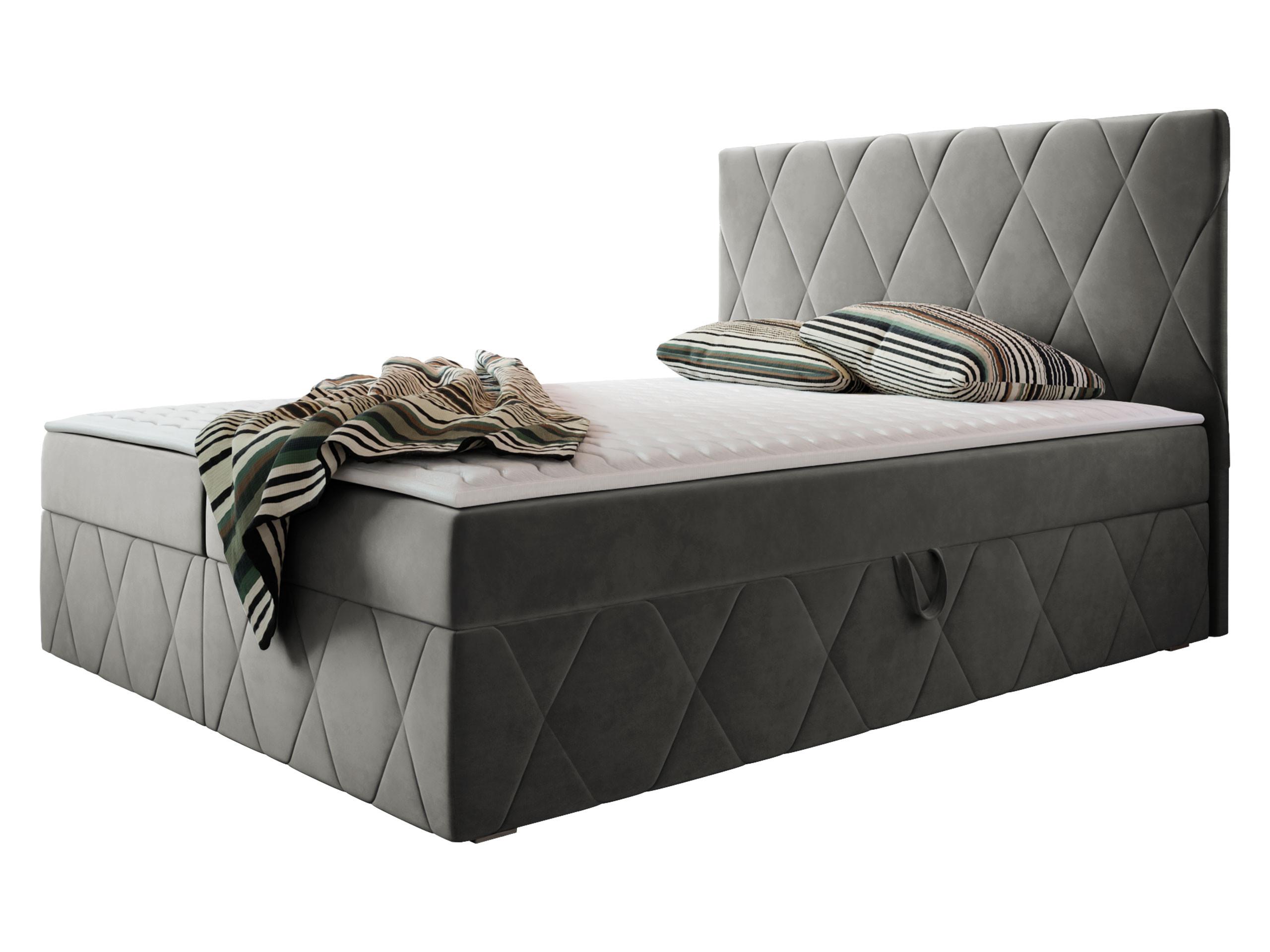 BOXBETT Simoti - H3 - Grau, Holzwerkstoff (160/200cm) - MIRJAN24
