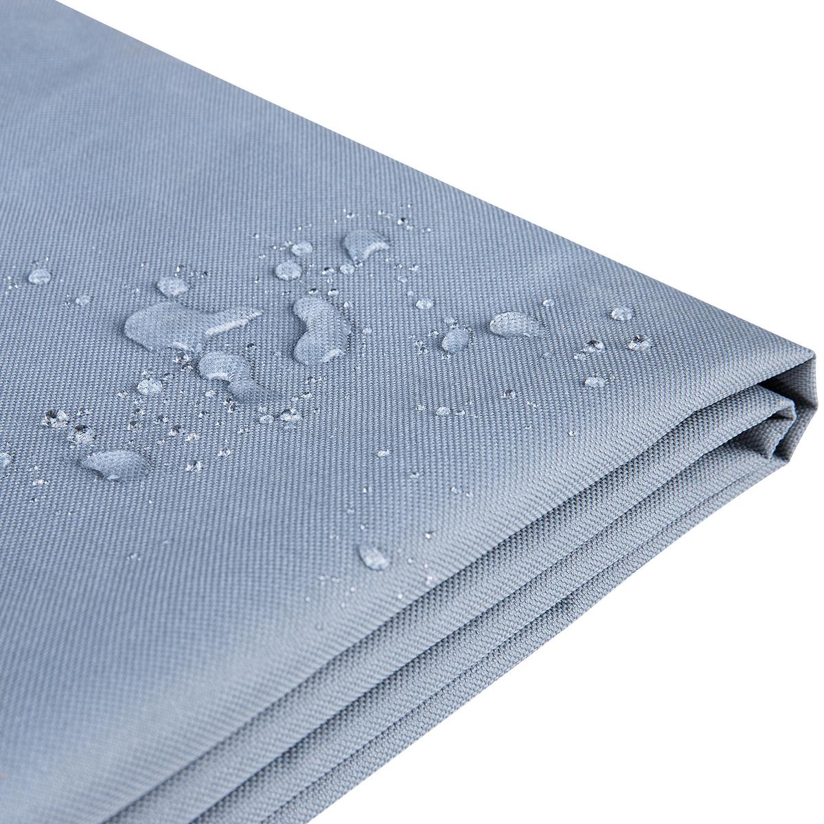 REGENSCHUTZ für Gartenmöbel 145/110/80 cm Chuva - Grau, Kunststoff (145/80/110cm) - Beliani