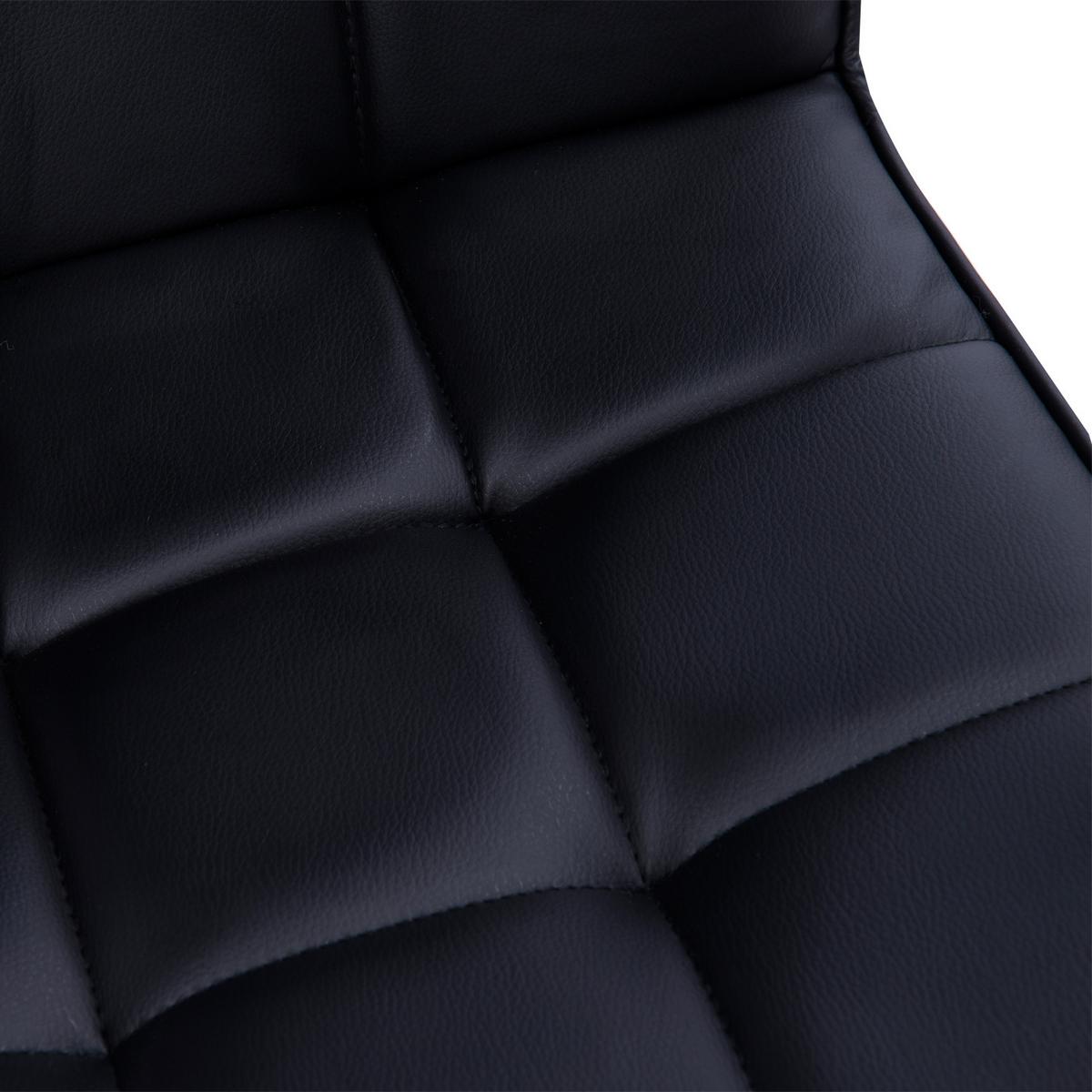 BÜROSTUHL Drehstuhl Rollhocker Drehhocker Arbeitshocker Stuhl Sessel Schwarz - Schwarz, Kunststoff (54/99/52.5cm) - HOMCOM