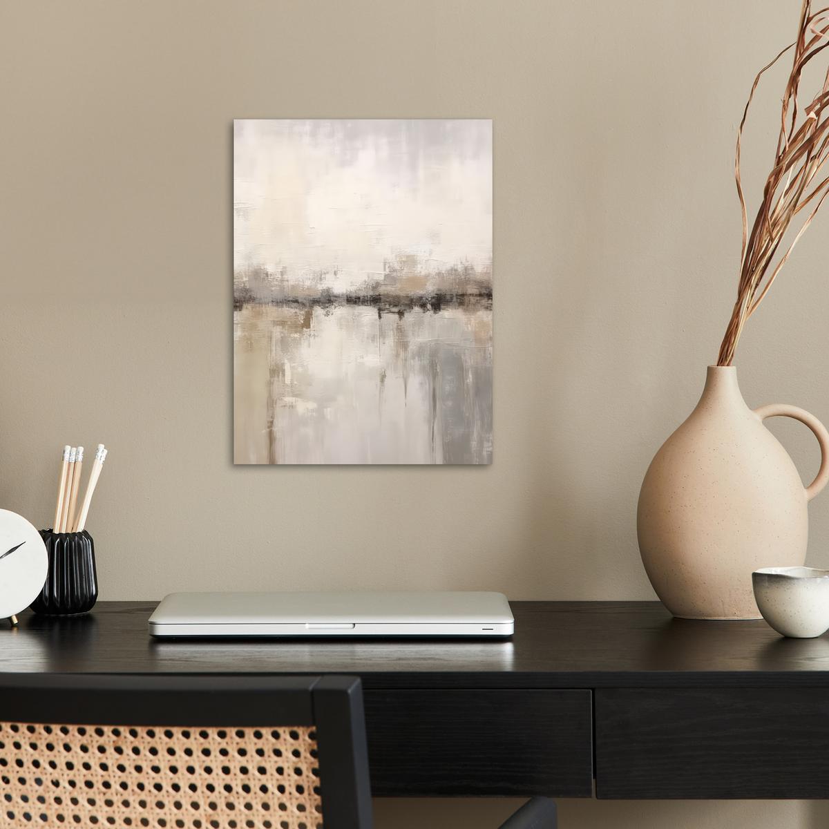 POSTER Moderne Kunst - Abstrakt - Beige Wandbilder 30x40 cm - Beige, Papier (30/40/0.1cm) - MuchoWow