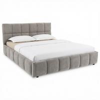 POLSTERBETT EMILIA 180x200 cm grau - Grau, Textil (180/200cm) - IDIMEX
