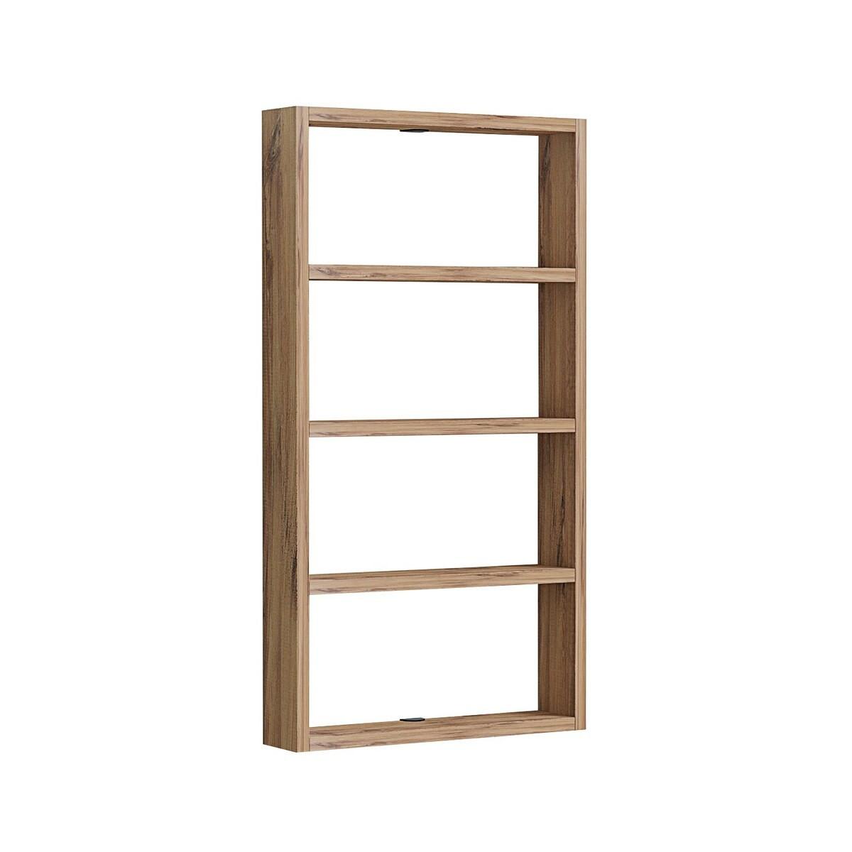 WANDREGAL mit 4 Ablagen - lya 43,2/9/80 cm - Kieferfarben, Holzwerkstoff (9/80/14cm) - Calicosy