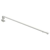 SCHWENKSTANGE / SCHWENKARM-GARDINENSTANGE Cassina 60-100 cm, 13 / 9 mm Ø, Weiß - Weiß, Metall (100cm) - INTERDECO