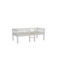 SPIELBETT 90x200 Keeley Eiche Weiß mit Leiter Holz - Weiß, Holz (90/200cm) - 58aufmkessel