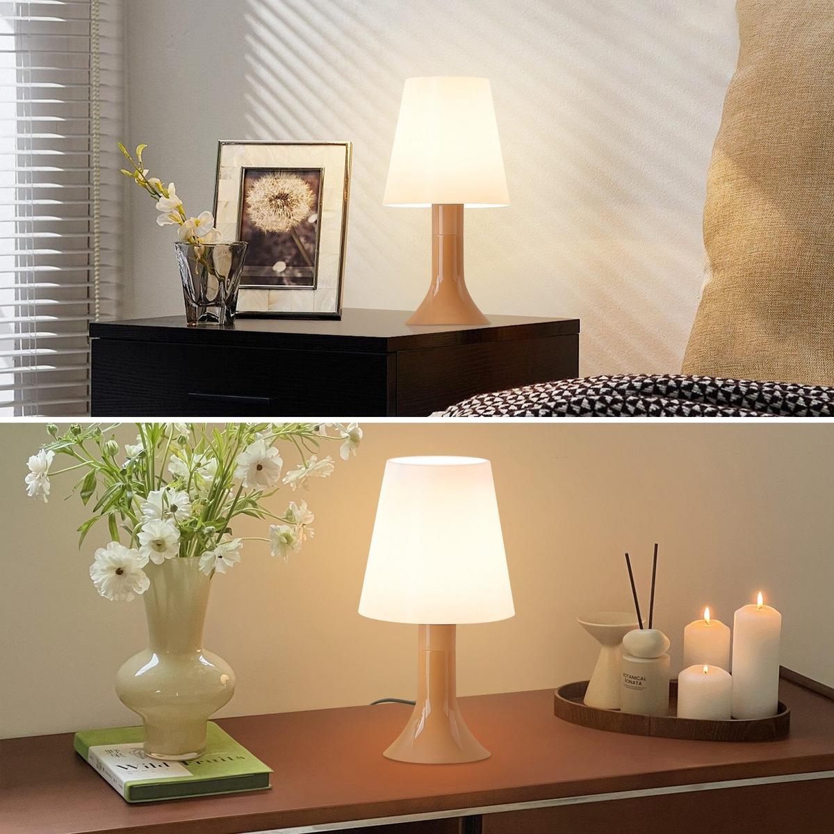 TISCHLAMPE Silvanus 9/24.5/13 cm - Braun, Kunststoff (9/24.5/13cm) - ZMH