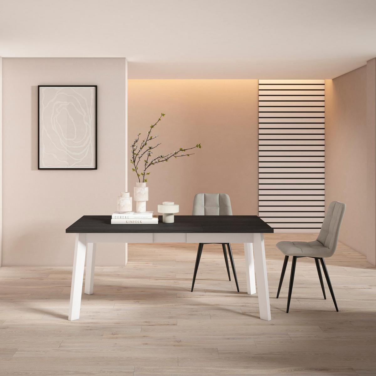 ESSTISCH für 8 Gäste, schwarz, 167/90/75cm - Schwarz, Holzwerkstoff (90/167/75cm) - Skraut Home