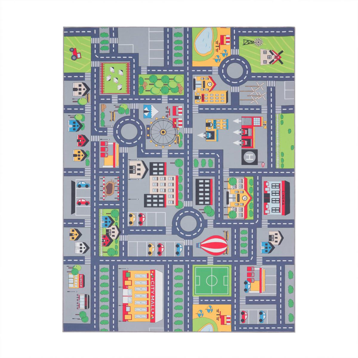 KINDERTEPPICH Grau 200 x 290 cm - Grau, Kunststoff (200/290cm) - TT Home