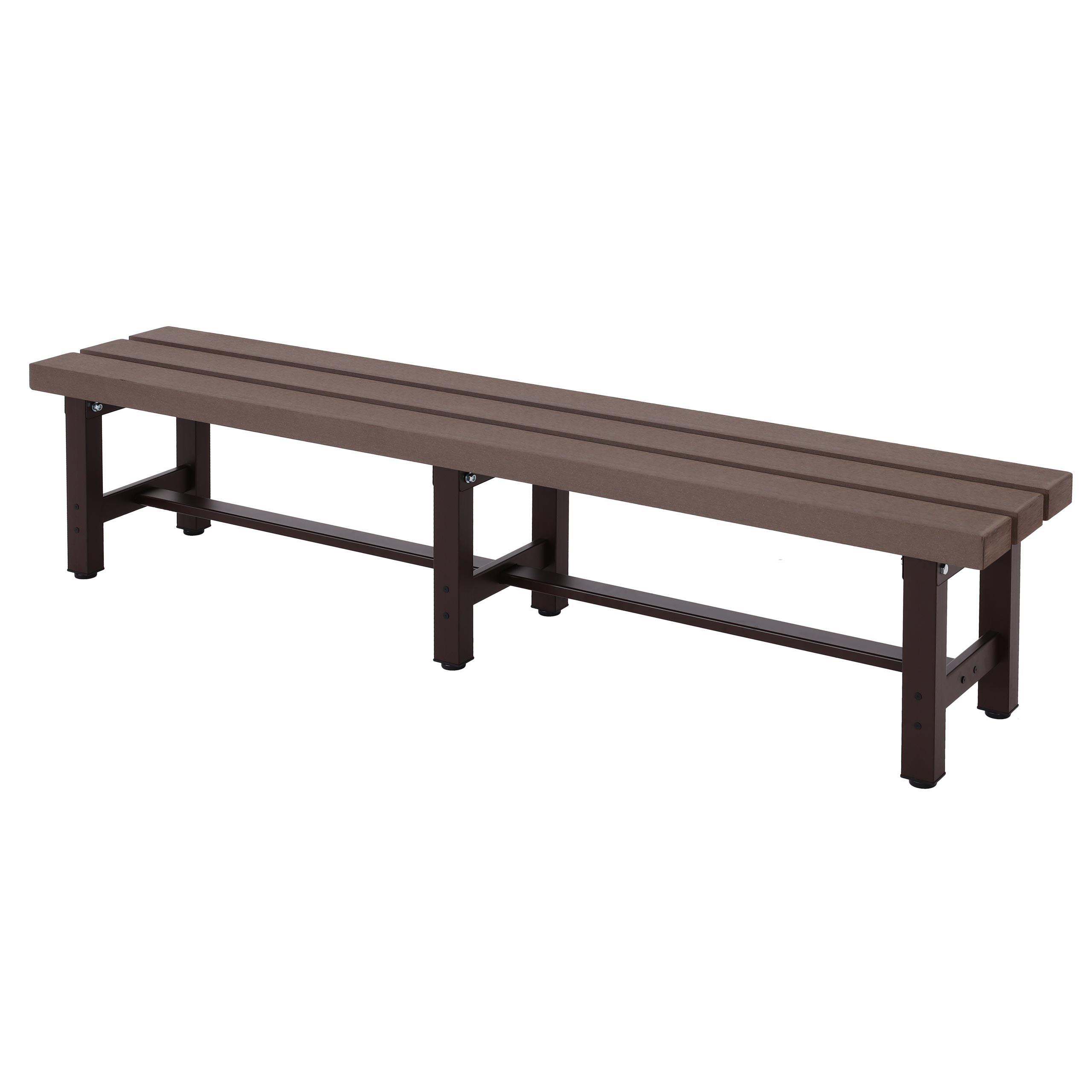 ALU GARTENBANK Braun - Braun, Metall (180/40/34cm) - MCW