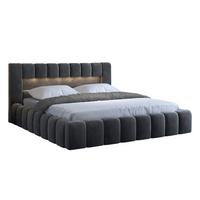 BOXBETT 160/200 Auria Grau - Grau, Holz (160/200cm) - Petits-meubles