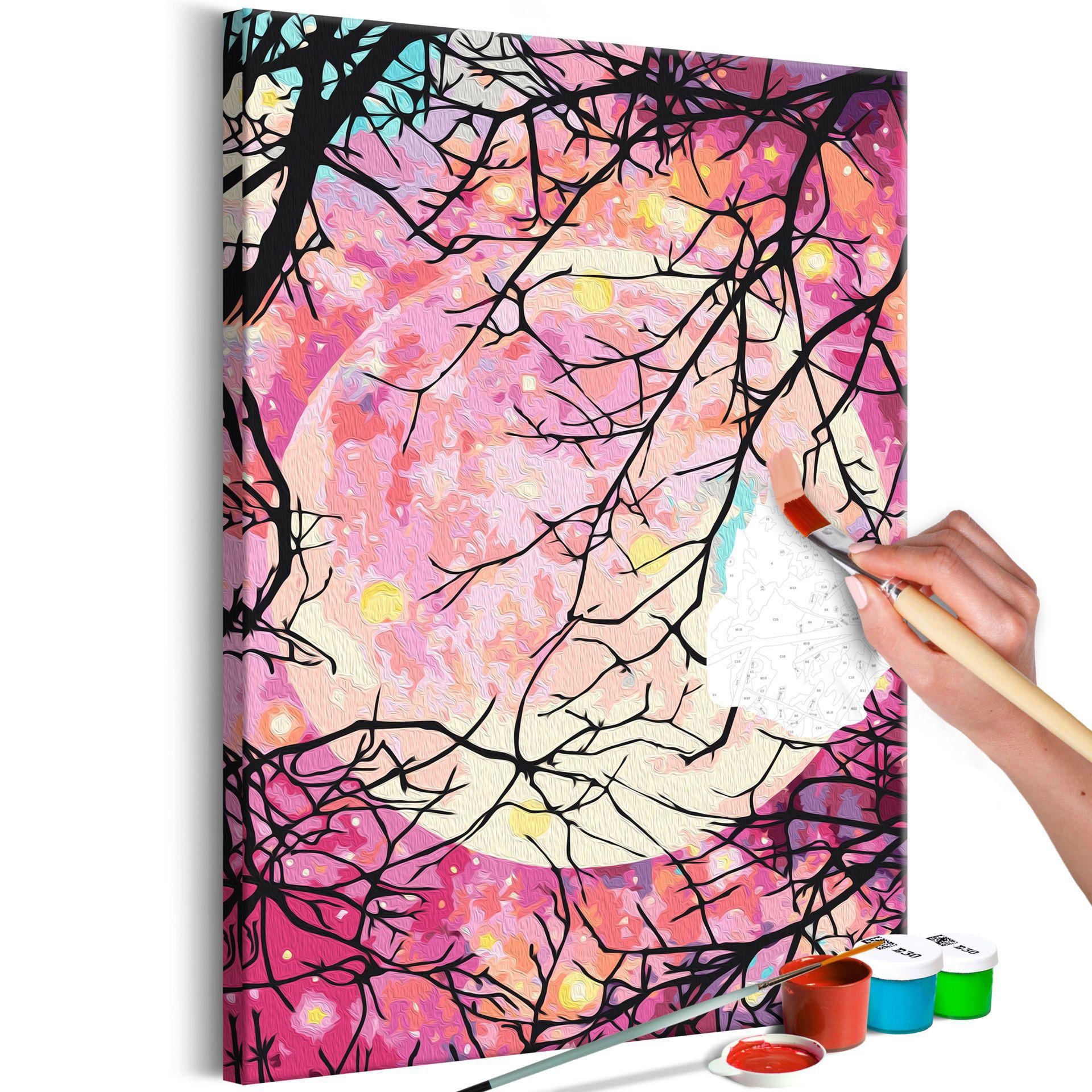 MALEN NACH ZAHLEN 40/50 cm - Multicolor, Textil (1.4/50cm) - KUNSTLOFT