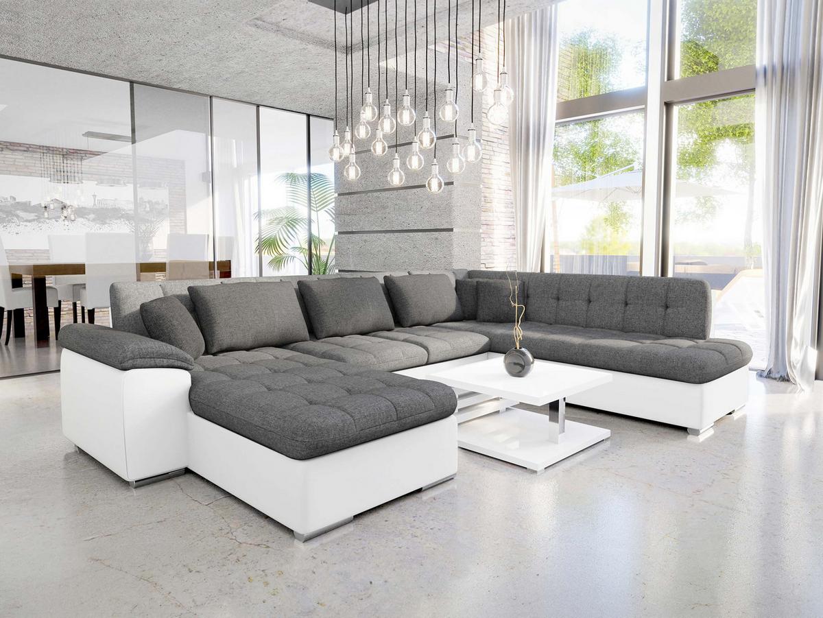 WOHNLANDSCHAFT Niko Bis Lux, Seite: Links - Multicolor, Holz/Textil (348/76/205cm) - MIRJAN24