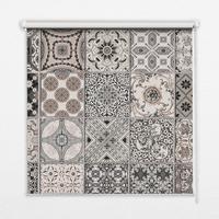 INNENROLLO - Fensterrollo - Rollo - 100x100 cm - Portugiesische Muster - Grau, Kunststoff (100/100/0.5cm) - TULUP