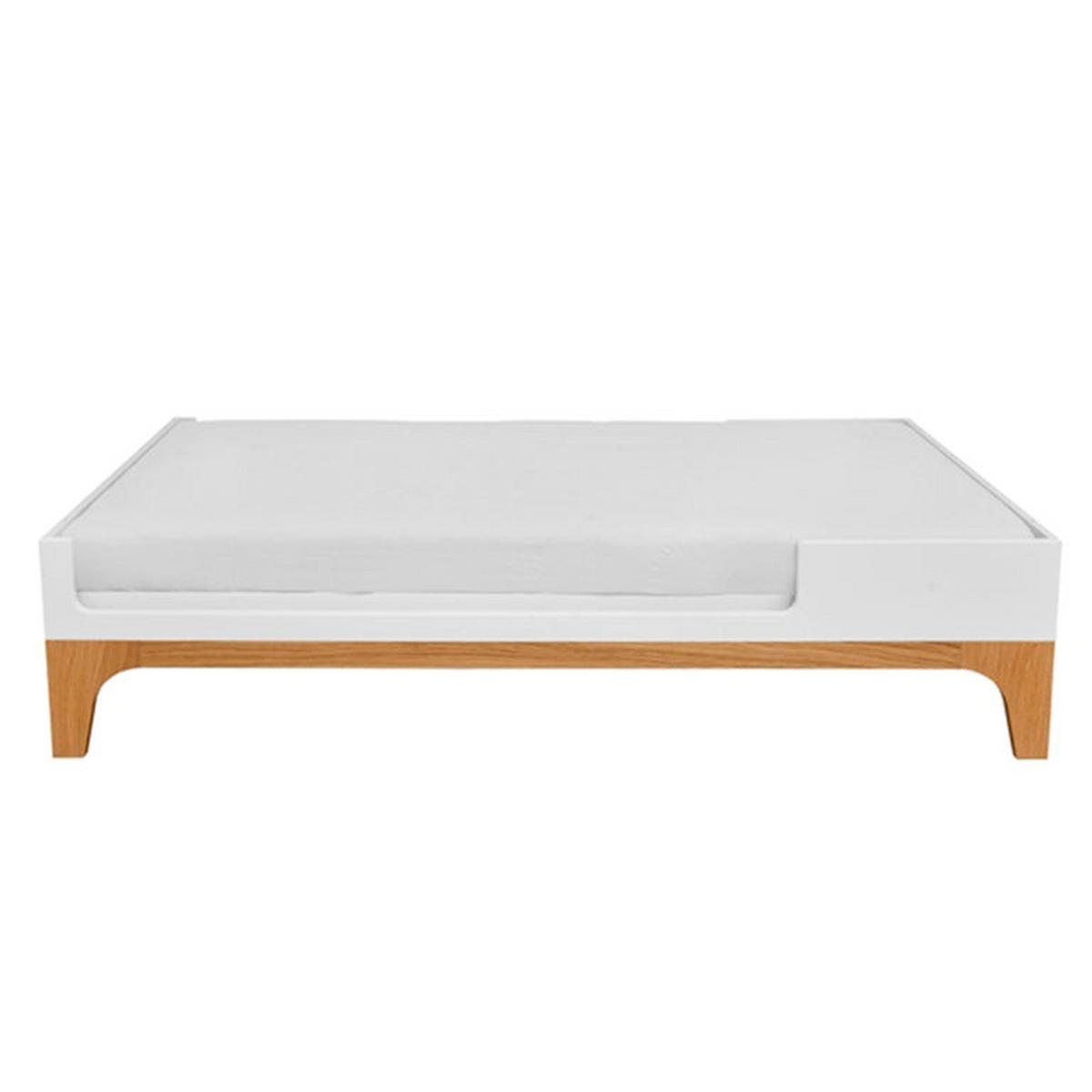 GITTERBETT 70/120 Weiß und Holz - Weiß, Holzwerkstoff (70/120cm) - Petits-meubles
