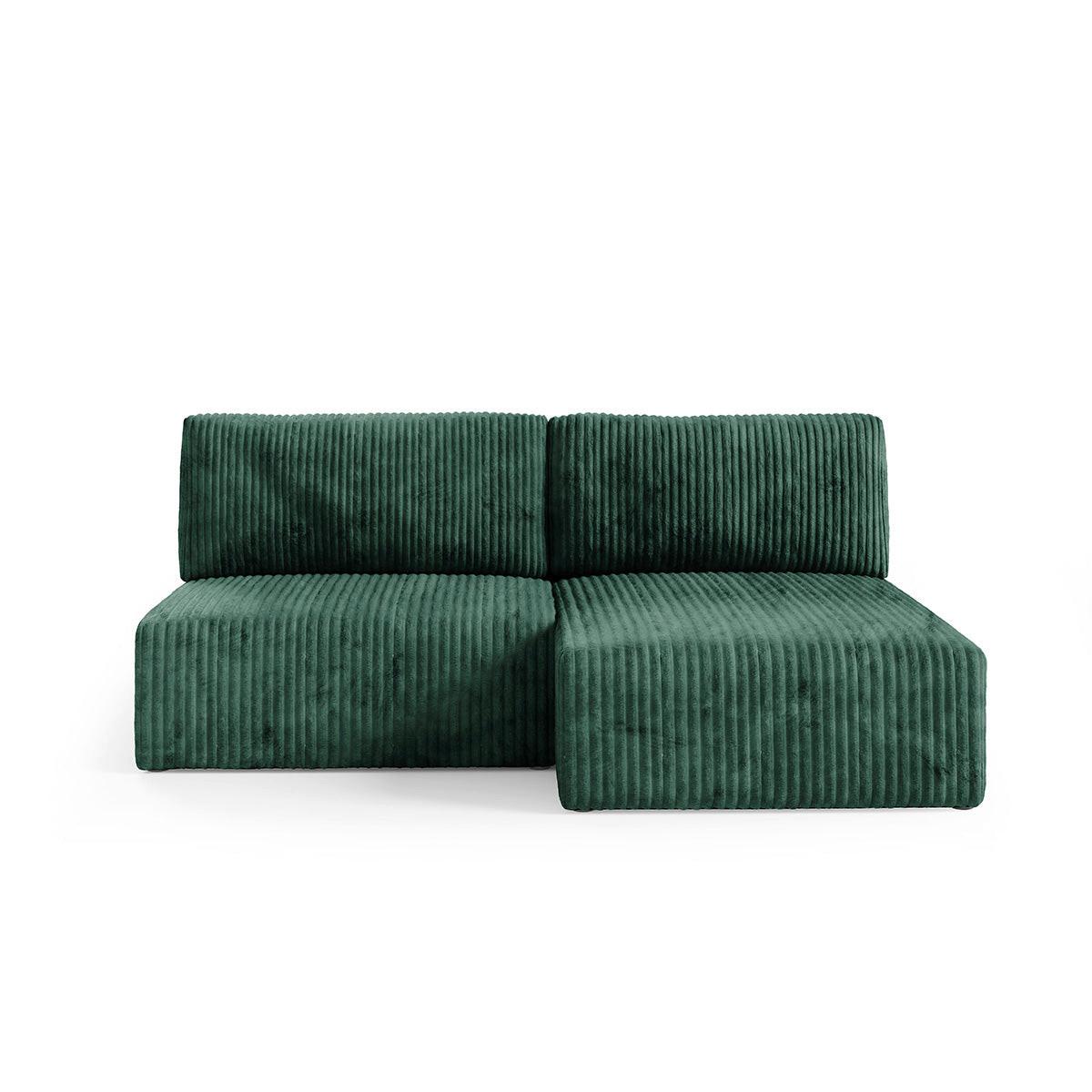 ECKSOFA Angela 3 Sitzplätze Tannengrün - Grün, Holz (210/149cm) - Petits-meubles