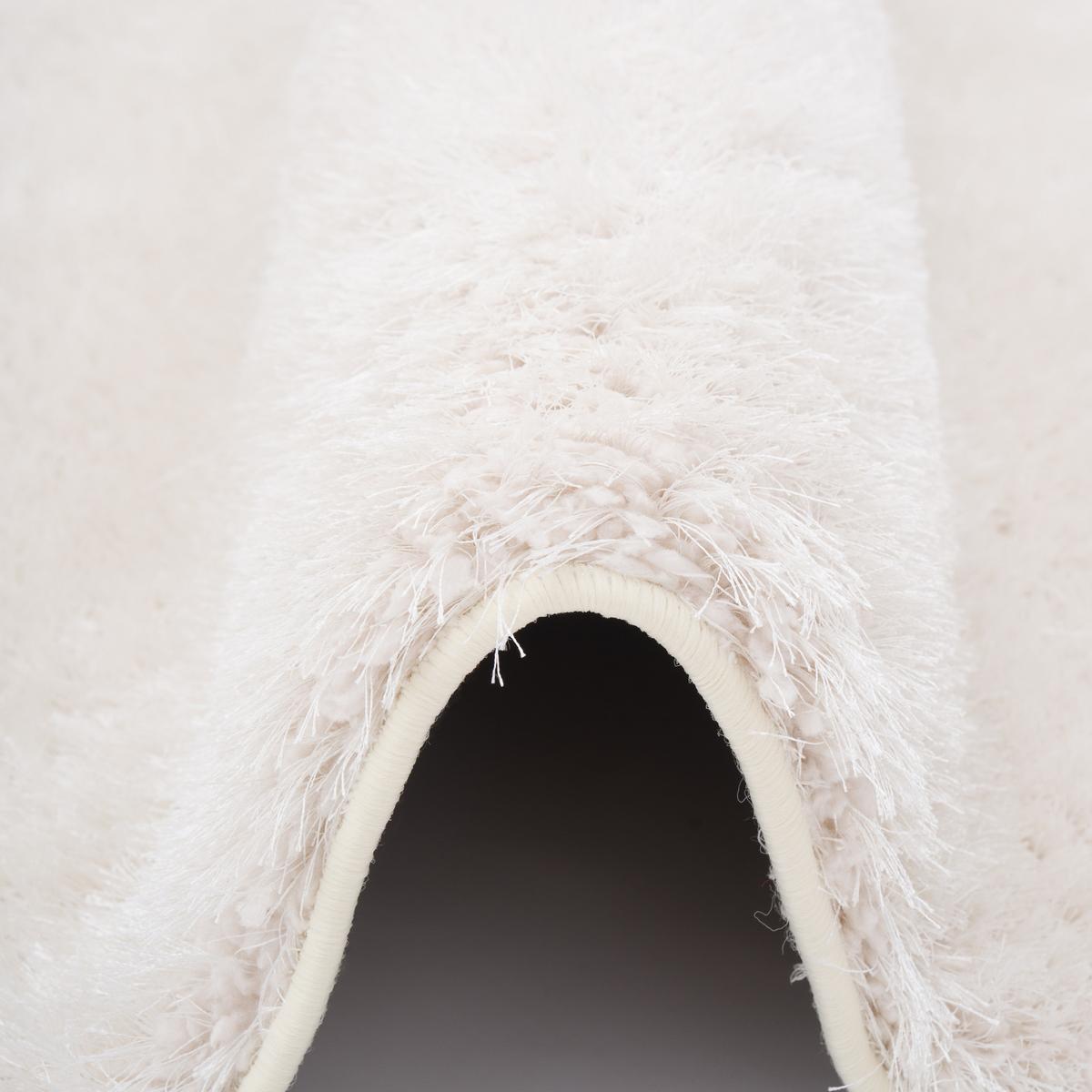 HOCHFLOR SHAGGY TEPPICH LUXUS FEELING MIX - Weiß, Textil (80/160cm) - Snapstyle