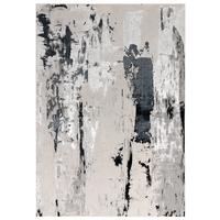 TEPPICH SARNTAL, abstrakt, aus Polyester, Silbergrau, 200 x 290 cm - Grau, Textil (290/200cm) - KADIMA DESIGN