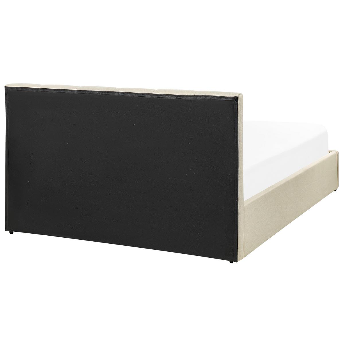 POLSTERBETT 140/200cm Beige Dreux - Beige, Textil (140/200cm) - Beliani