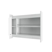 WANDHÄNGENDES Küchenregal Weiß L85 cm – KNERR - Weiß, Holzwerkstoff (15/65/31cm) - Calicosy