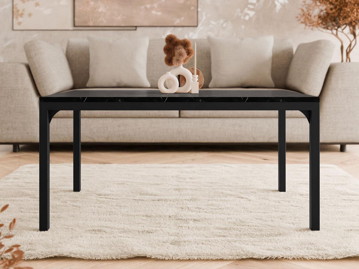 COUCHTISCH Mocca 1 - Schwarz, Holzwerkstoff/Metall (60/100/50cm) - MIRJAN24