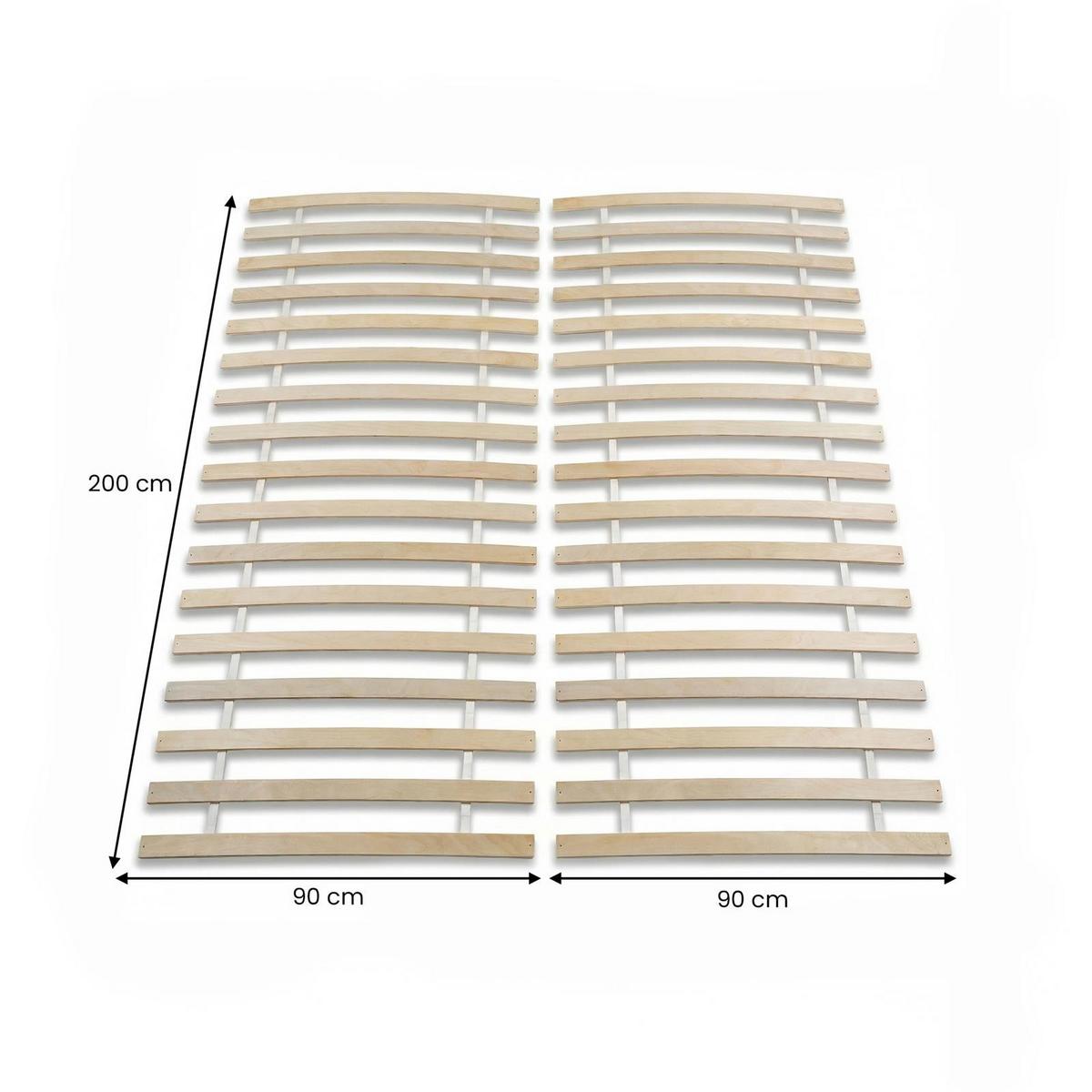 LATTENROST PASIA 90x190 cm natur - Naturfarben, Holz (90/190cm) - IDIMEX