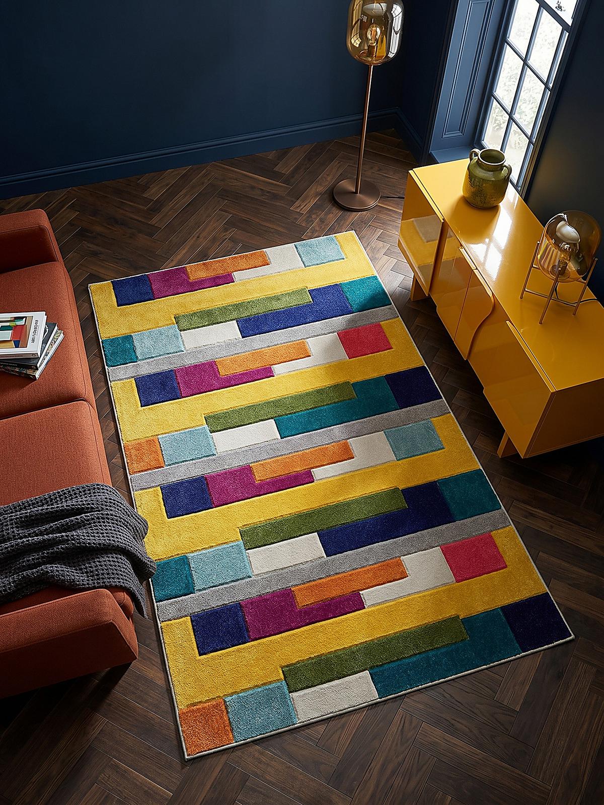 TEPPICH MOSS, geometrisch-abstrakt, Bunt, 80 x 150 cm - Multicolor, Textil (150/80cm) - KADIMA DESIGN