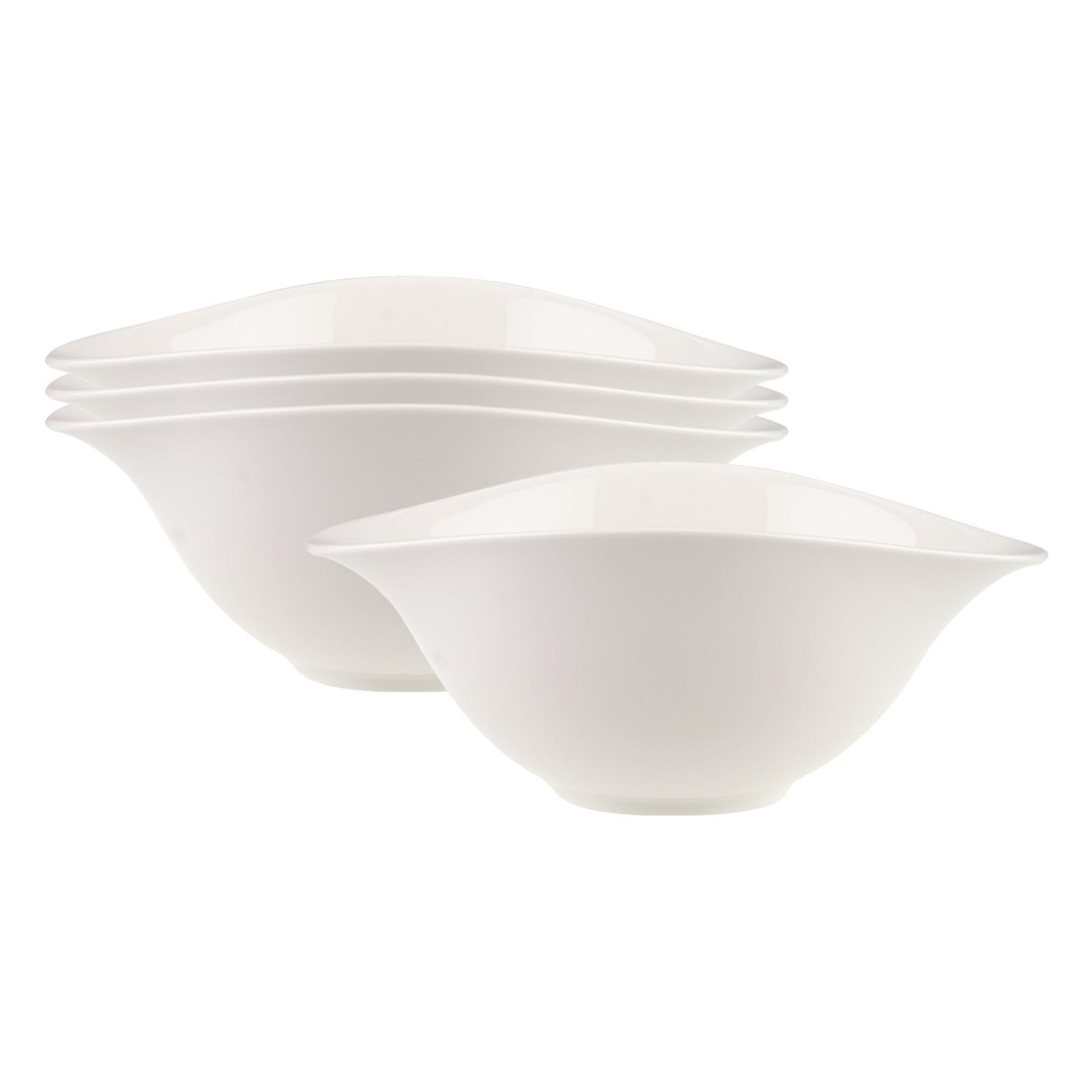 SALATSCHALEN Vapiano weiß 780 ml 4-tlg. - Weiß, Keramik (1cm) - Villeroy & Boch